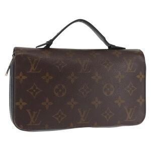 LOUIS VUITTON Monogram Macassar Zippy XL Long Wallet M61506 LV Auth 145534